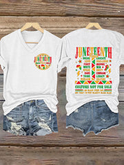 Women's Juneteenth 1865 Printed Short Sleeves T-shirt