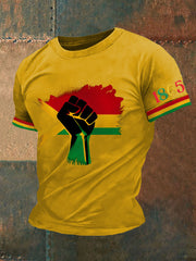 Men's Juneteenth 1865 Print Casual Tee