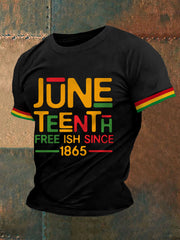 Men's Juneteenth 1865 Print Casual Tee
