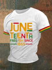 Men's Juneteenth 1865 Print Casual Tee