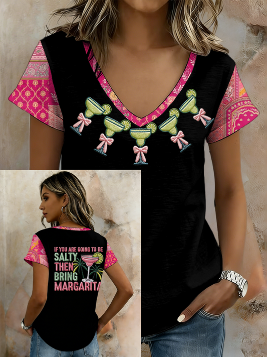 Women's Cinco De Mayo Printed short-sleeved T-shirt