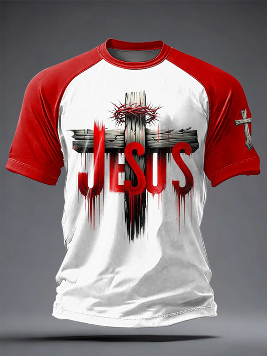 Men's Faith Printed Casual short sleeves t-shirt