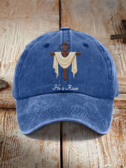 Unisex He Is Risen Jesus Christian Cross Hat