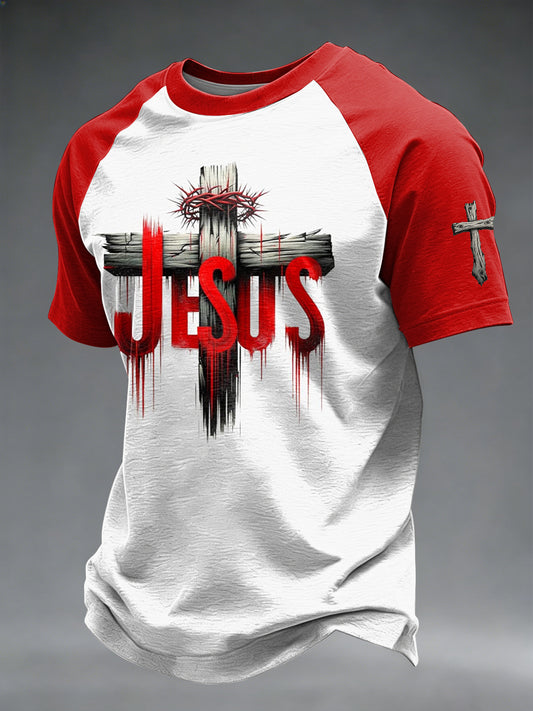 Men's Faith Printed Casual short sleeves t-shirt