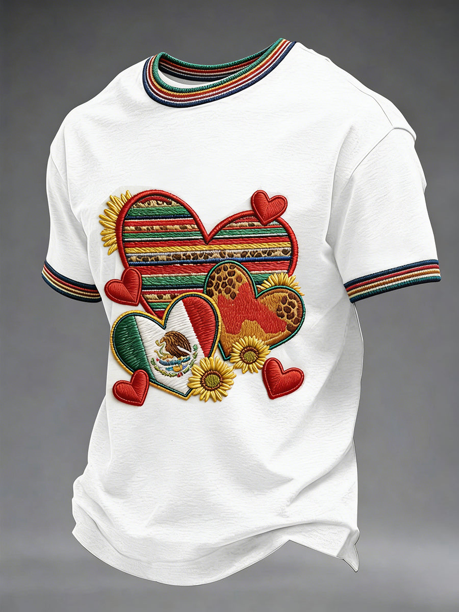 Men's Cinco de Mayo Print Casual T-Shirt