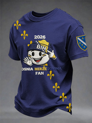 Men's  Bosnia ZMAJEVI Football Lover Printed short sleeves t-shirt