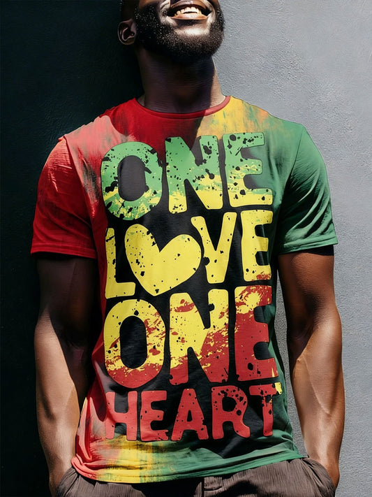 Men's Juneteeth Black Pride Art Printed T-shirt