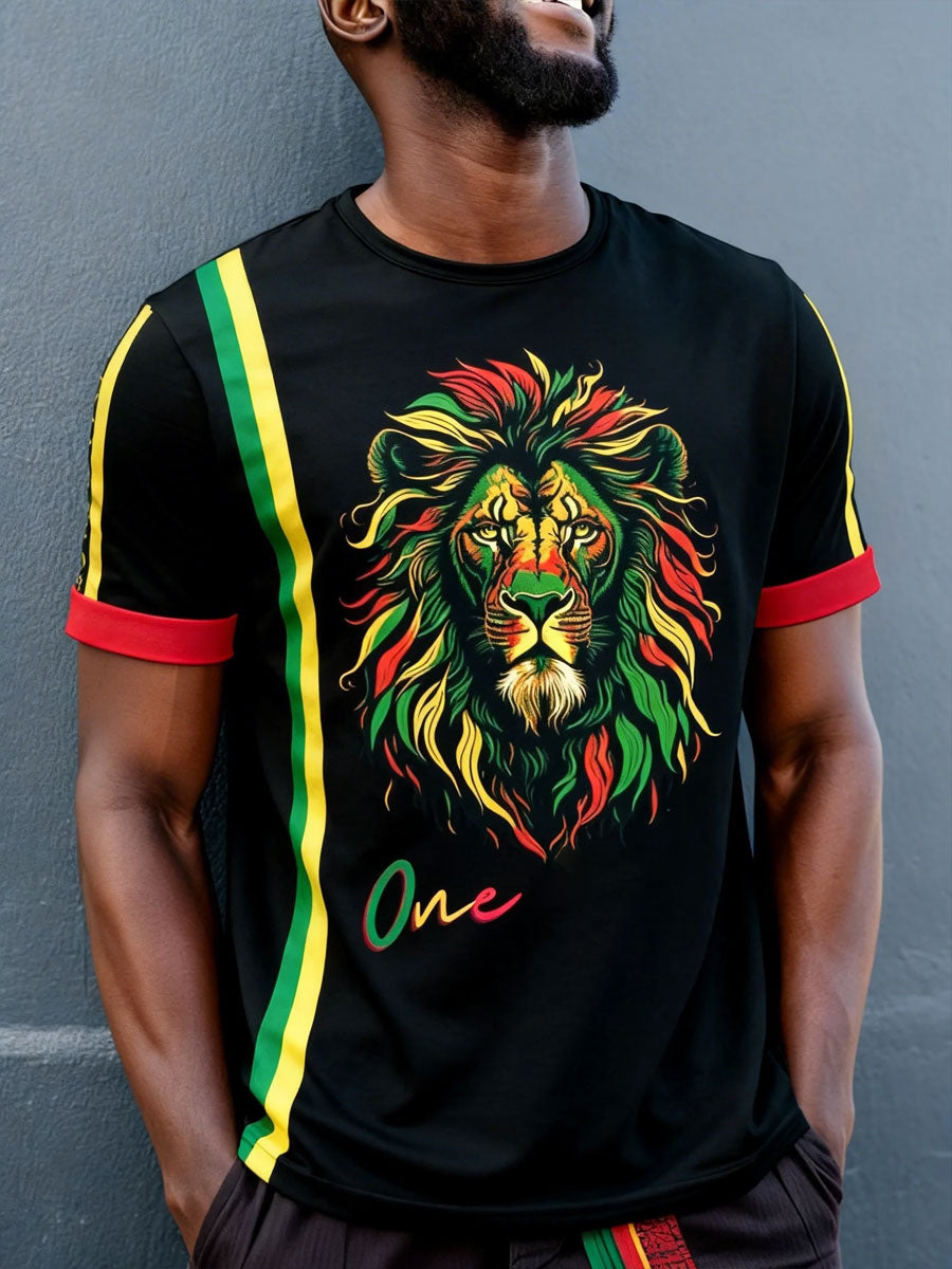 Men's Juneteeth Black Pride Art Printed T-shirt