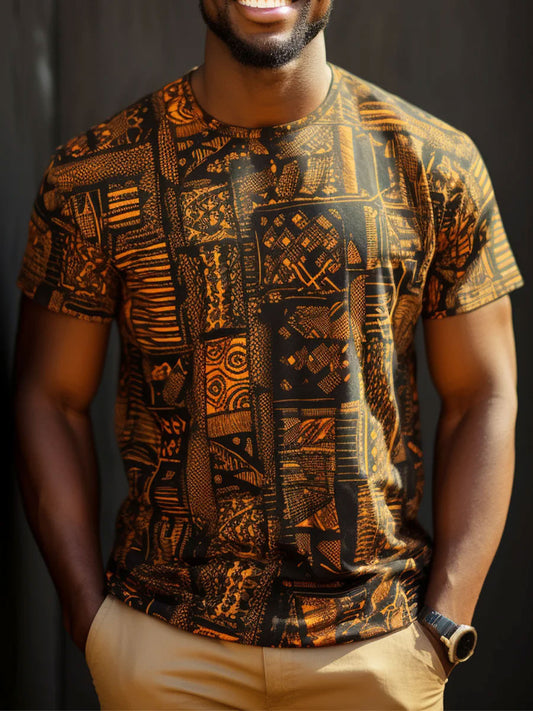 Men's Juneteeth Black Pride Art Printed T-shirt