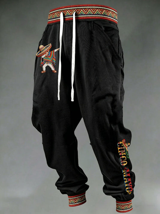 Men's Cinco de Mayo Print Casual Pants