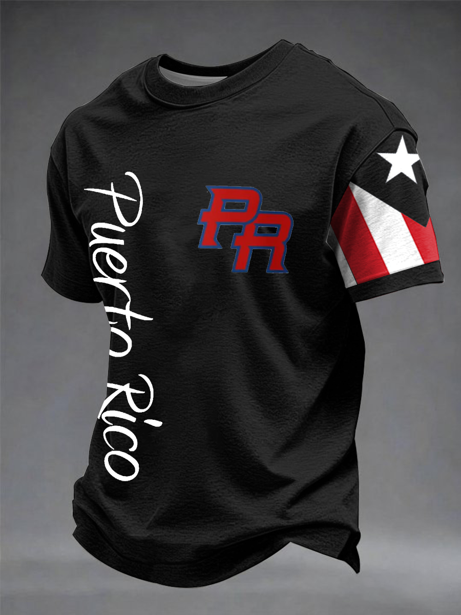 Men's Puerto Rico Printed short sleeves t-shirt