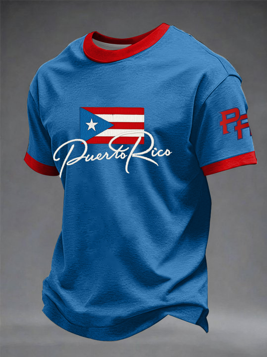Men's Puerto Rico Printed short sleeves t-shirt