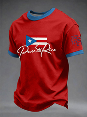 Men's Puerto Rico Printed short sleeves t-shirt