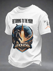 Men's Return To The Moon 2026 Casual Tee