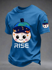 Men's Rise 2026 Artemis II Mission Print Casual Tee