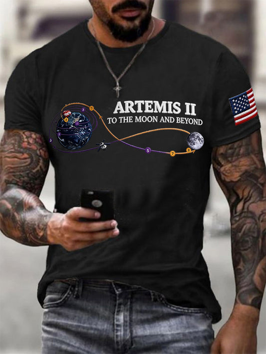 Men's Artemis II 2026 Print Casual Tee