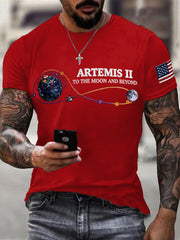 Men's Artemis II 2026 Print Casual Tee