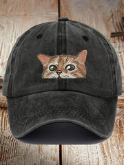 Unisex Cute Cat Animal Print  Hat