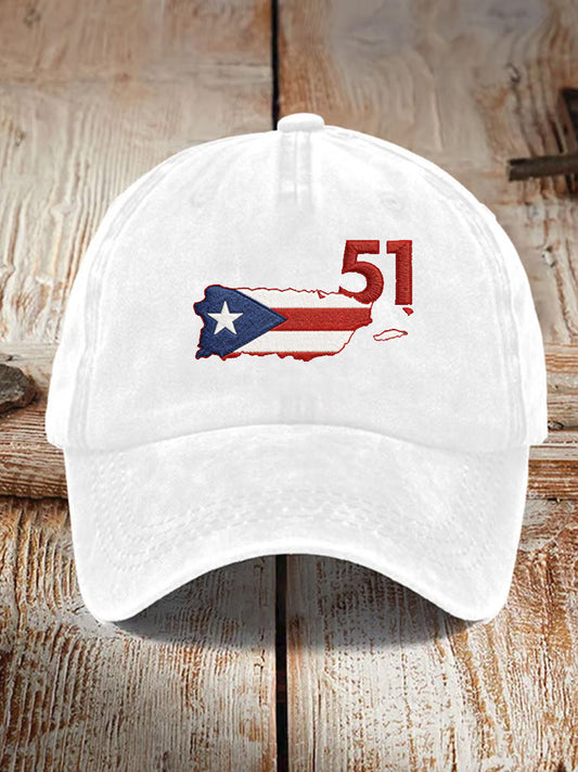Unisex Puerto Rico Printed Hat