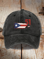 Unisex Puerto Rico Printed Hat