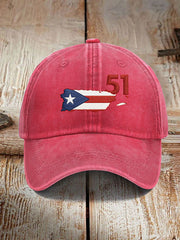Unisex Puerto Rico Printed Hat
