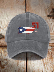 Unisex Puerto Rico Printed Hat