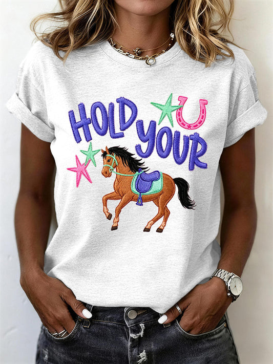 Women's Funny Horse T-Shirt
