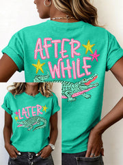 Women's Funny Crocodile T-Shirt