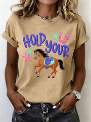 Women's Funny Horse T-Shirt