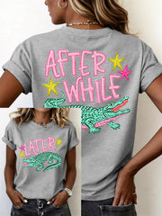 Women's Funny Crocodile T-Shirt
