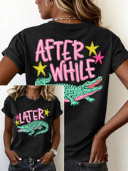 Women's Funny Crocodile T-Shirt