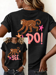 Women's Funny Monkey T-Shirt