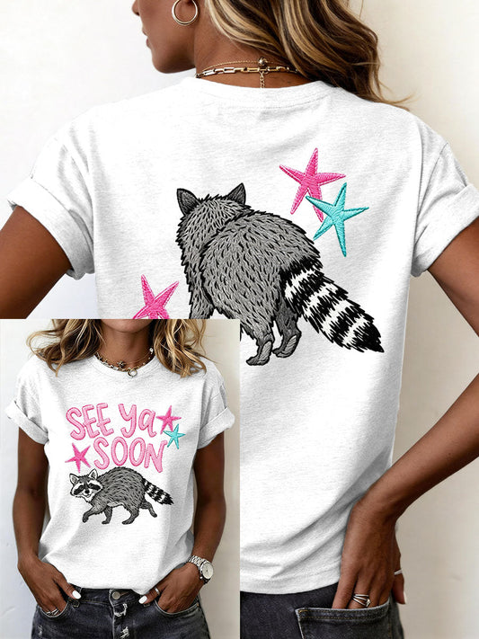 Women's Funny Raccoon T-Shirt
