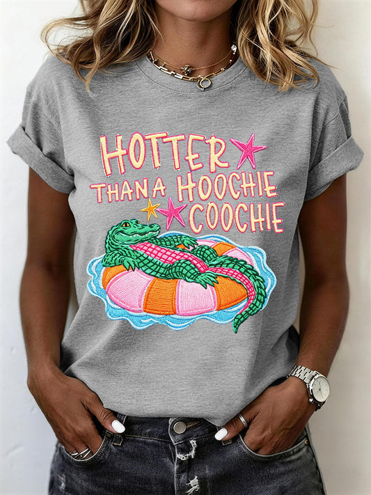 Women's Funny Crocodile T-Shirt