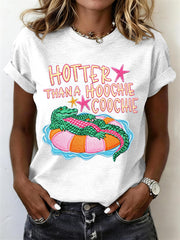 Women's Funny Crocodile T-Shirt
