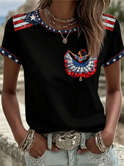 Women's Puerto Rico Printed short-sleeved T-shirt