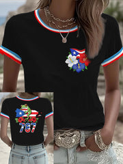 Women's Puerto Rico Printed short-sleeved T-shirt