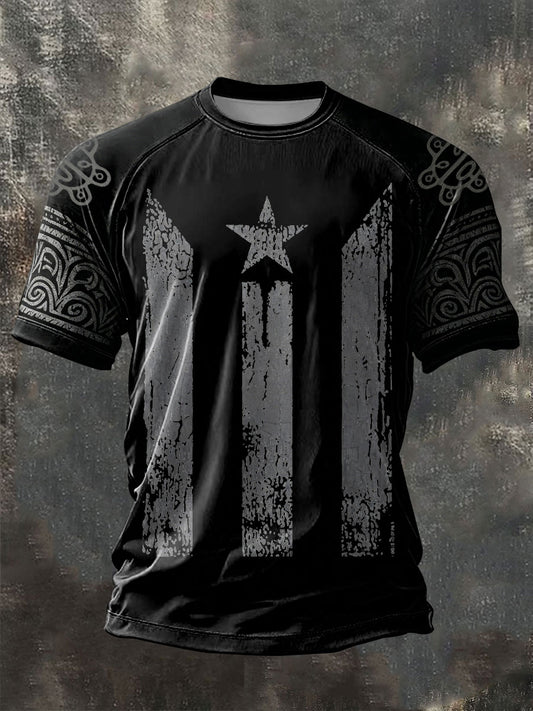 Men's Puerto Rican Taíno Cultural Print short sleeve t-shirt