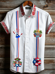 Men's Puerto Rico Printed Short Sleeve Shirt