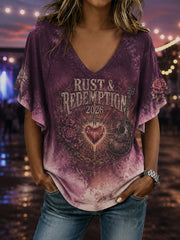 Women's Country Rock Tour 2026 Graphic T-Shirt