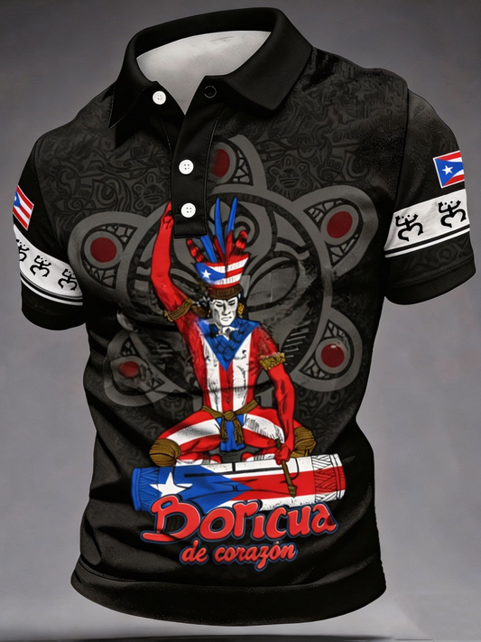 Men's Puerto Rico Printed polo shirt