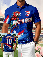Men's Puerto Rico Print polo shirt