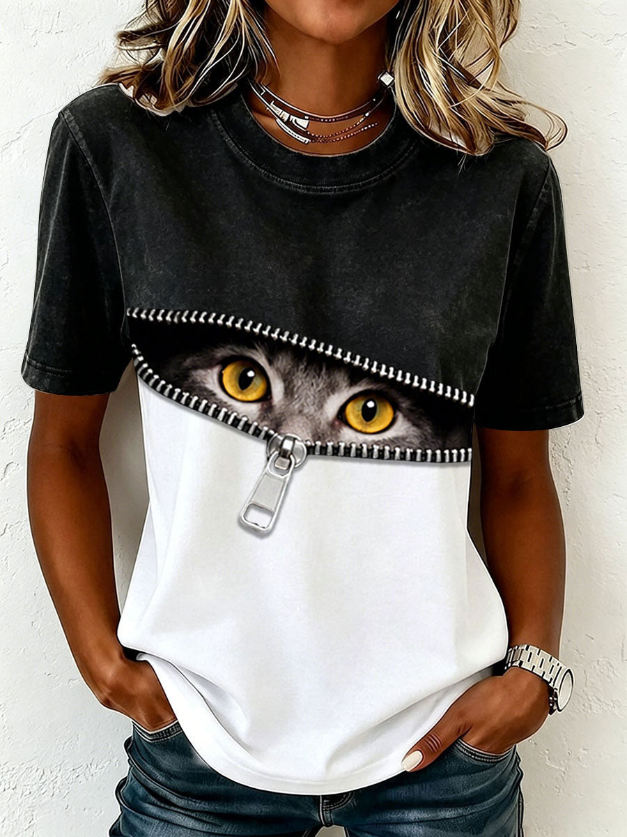 Women's Funny Cat T-Shirt