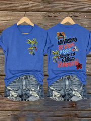 Women's Puerto Rico Printed Iron On Short Sleeve T-Shirt
