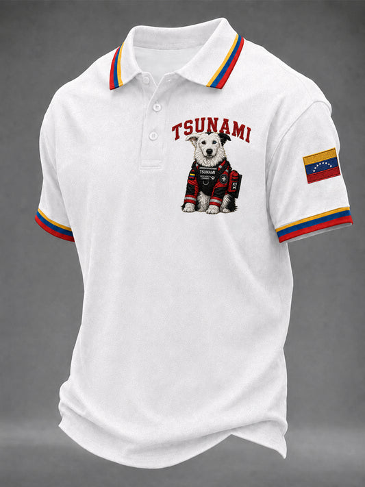 Men's Venezuela Hero Dog Tsunami Patriotic Dog Lover Shirt