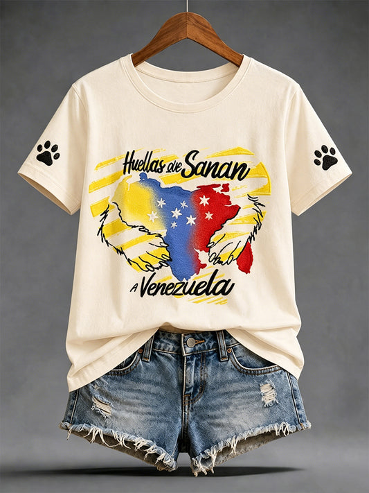 Women's Venezuela Hero Dog Tsunami Patriotic Dog Lover T-Shirt