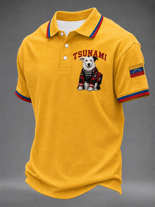 Men's Venezuela Hero Dog Tsunami Patriotic Dog Lover Shirt