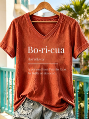Women's Puerto Rico Printed short-sleeved T-shirt