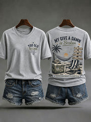 Women's 'my give a damn is broken' T-shirts