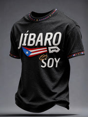 Men's Puerto Rico Pride Art Printed T-shirt